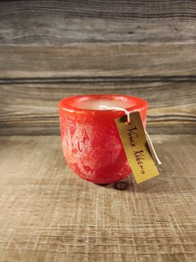 Vance Kitira Round Timber Pillar Candle